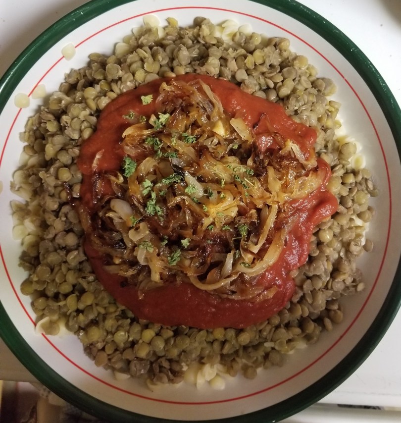 zuzukhanom's take on koshari an egyptian dish